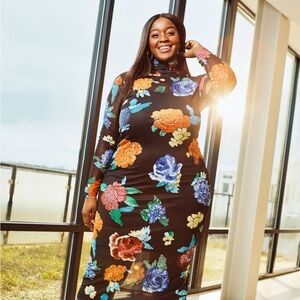 Ashley Stewart | Dresses | Ashley Stewart Floral Mesh Mock Neck Midi Dress 416 | Poshmark Ashley Stewart | Dresses | Ashley Stewart Floral Mesh Mock Neck Midi Dress 416 | Poshmark